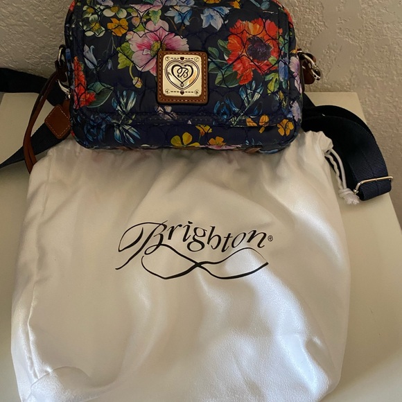 Brighton Floral Crossbody Bag - Navy and Multicolor - Picture 10 of 12